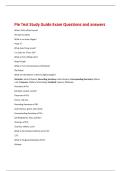 Pie Test Study Guide Exam Questions and answers 