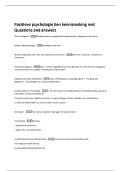 Positieve psychologie Een kennismaking met  Questions and answers 