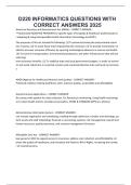 D220 INFORMATICS QUESTIONS WITH CORRECT ANSWERS 2025&period;