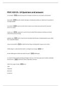 PSYC 420 Ch&period; 19 Questions and answers 