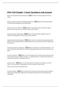 PSYC 420 Chapter 1 Exam Questions and answers 