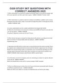 D220 STUDY SET QUESTIONS WITH CORRECT ANSWERS 2025&period;