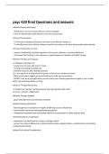 psyc 420 final Questions and answers 