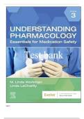 TEST BANK FOR Understanding Pharmacology&colon; Essentials for Medication Safety 3rd Edition by M&period; Linda Workman &comma; Linda A&period; LaCharity ISBN&colon;978-0323793506 ALL CHAPTERS COVERED YOUR ULTIMATE GUIDE 100&percnt; VERIFIED A&plus; GRADE ASSURED&excl;&excl;&excl;&excl;&excl;&excl;&excl; NEW LATEST UPDATE&excl;&excl;&excl;&excl;&excl;&excl;&excl;