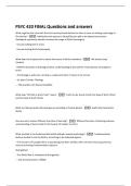 PSYC 420 FINAL Questions and answers 