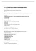 Psyc 420 Midterm Questions and answers 