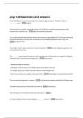 psyc 420 Questions and answers 