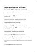PSYC420 Exam Questions and answers 