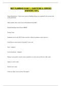 MEP PLUMBING EXAM 1 &vert;&vert; QUESTIONS & VERIFIED ANSWERS 100&percnt;&period;
