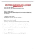 CSWA TEST QUESTIONS WITH CORRECT ANSWERS 2025