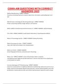 CSWA-AM QUESTIONS WITH CORRECT ANSWERS 2025