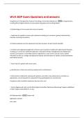 WVA BOP Exam Questions and answers 