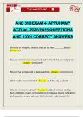 BUNDLED EXAMS&colon;&colon;&colon; ANS 319 EXAMS 1&comma;2&comma;3&comma;4 ACTUAL 2025&sol;2026 UPDATE
