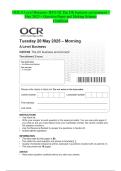 OCR A Level Business- H431&sol;03 The global business environment - June 2025 &ndash; Question Paper and Making Scheme Combined