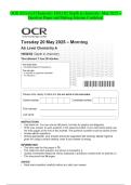 OCR AS Level Chemistry- H032&sol;01 Breadth in chemistry- May 2025 &ndash; Question Paper and Making Scheme Combined