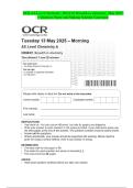 OCR A Level Chemistry- H432&sol;03 Unified chemistry- June 2025 &ndash; Question Paper and Making Scheme Combined