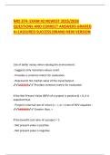 NRS 374- EXAM &num;2 NEWEST 2025&sol;2026  QUESTIONS AND CORRECT ANSWERS GRADED  A&plus;&vert;ASSURED SUCCESS&vert;BRAND NEW VERSION