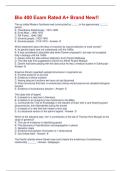 Bio 400 Exam Rated A&plus; Brand New&excl;&excl;