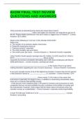 BADM FINAL TEST REVIEW QUESTIONS AND ANSWERS