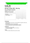 OCR - A Level English Language- H470&sol;01 Exploring language - May 2025 &ndash;Question Paper and Making Scheme Combined