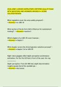 25&sol;26 ARMY LICENSE INSTRUCTORS CERTIFIED QUALITY EXAM  WITH QUESTIONS AND ANSWERS GRADED A&plus; SCORE  SOLUTION REVIEW
