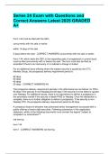 Series 24 Exam with Questions and Correct Answers Latest 2025 GRADED A&plus;&period;