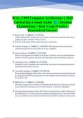 WGU C952 Computer Architecture &vert;&vert; 2025  Verified Q&A Study Guide      &vert; Detailed  Explanations &plus; Real Exam Practice &vert;  Guaranteed Success&excl; 