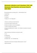 Wastewater Collections Level II Questions&sol; Clint's ABC Wastewater Exam Questions and answers Rated A&plus; 100&percnt; NEW&excl;&excl;