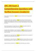 ARC 200 Exam 2 Comprehensive Questions with Verified Answers Graded A&plus;