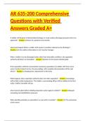 AR 635-200 Comprehensive Questions with Verified Answers Graded A&plus;