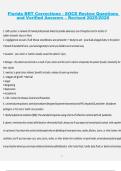 Florida BRT Corrections &ndash; SOCE Review Questions and Verified Answers &ndash; Revised 2025&sol;2026