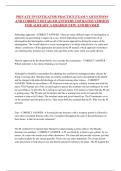 PRIVATE INVESTIGATOR PRACTICE EXAM V QUESTIONS AND CORRECT DETAILED ANSWERS TOP RATED VERSION FOR ALREADY A GRADED &vert;NEW AND REVISED