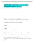 NURS 5220 Health Assessment Exam
