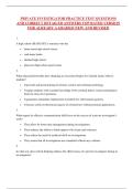 PRIVATE INVESTIGATOR PRACTICE TEST QUESTIONS AND CORRECT DETAILED ANSWERS TOP RATED VERSION FOR ALREADY A GRADED &vert;NEW AND REVISED