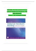 TEST BANK For Olds' Maternal-Newborn Nursing & Women's Health Across the Lifespan&comma; 12th Edition &lpar;Davidson&rpar;&comma; Verified Chapters 1 - 36&comma; Complete Solution Guide &vert; GRADE A&plus;