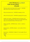 CSE 578 DATA VISUALIZATION EXAM QUESTIONS AND ANSWERS 2025
