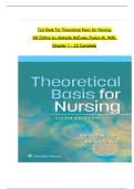 Test Bank For Theoretical Basis for Nursing 7th Edition by Melanie McEwen&comma; Evelyn M&period; Wills Chapter 1 - 23 LATEST&period;pdf