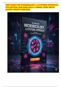Test Bank for Microbiology&colon; A Systems Approach &ndash; 6th Edition by Marjorie Kelly Cowan & Heidi Smith &ndash; Complete Exam Prep with Verified Answers &lpar;2025&sol;2026 Edition&rpar;