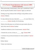 CVA Practice Exam Questions with Answers &lpar;100&percnt;  Correct Answers&rpar; 
