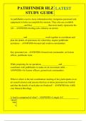 PATHFINDER HLZ STUDY GUIDE QUESTIONS AND ANSWERS 2025