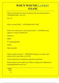 WOCN WOUND EXAM QUESTIONS AND ANSWERS 2025