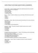 HAPS PRACTICE EXAM QUESTIONS & ANSWERS