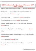 ICEV Certification Test Questions with Answers &lpar;100&percnt;  Correct Answers&rpar;
