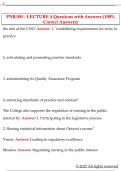 PNR100 - LECTURE 4 Questions with Answers &lpar;100&percnt;  Correct Answers&rpar; 