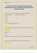 NC DMV TEST EXAM &lpar;3 VERSIONS&rpar; COMPLETE 400 QUESTIONS AND WELL ELABORATED SOLUTIONS LATEST UPDATE THIS YEAR
