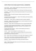 HAPS PRACTICE EXAM QUESTIONS & ANSWERS