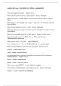 HAPS EXAM QUESTIONS AND ANSWERS
