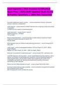 Lead Inspector &sol; Risk Assessor Certification Exam Prep &vert; 2025&sol;2026 Updated Study Guide & Practice Questions &vert; 100&percnt; Pass Guarantee
