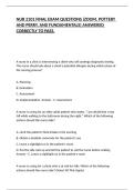 NUR 2101 FINAL EXAM QUESTIONS &lpar;ZOOM&comma; POTTERY AND PERRY&comma; AND FUNDAMENTALS&rpar; ANSWERED CORRECTLY TO PASS&period;