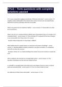NYLE &ndash; Torts questions with complete solutions passed